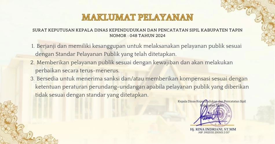 MAKLUMAT PELAYANAN